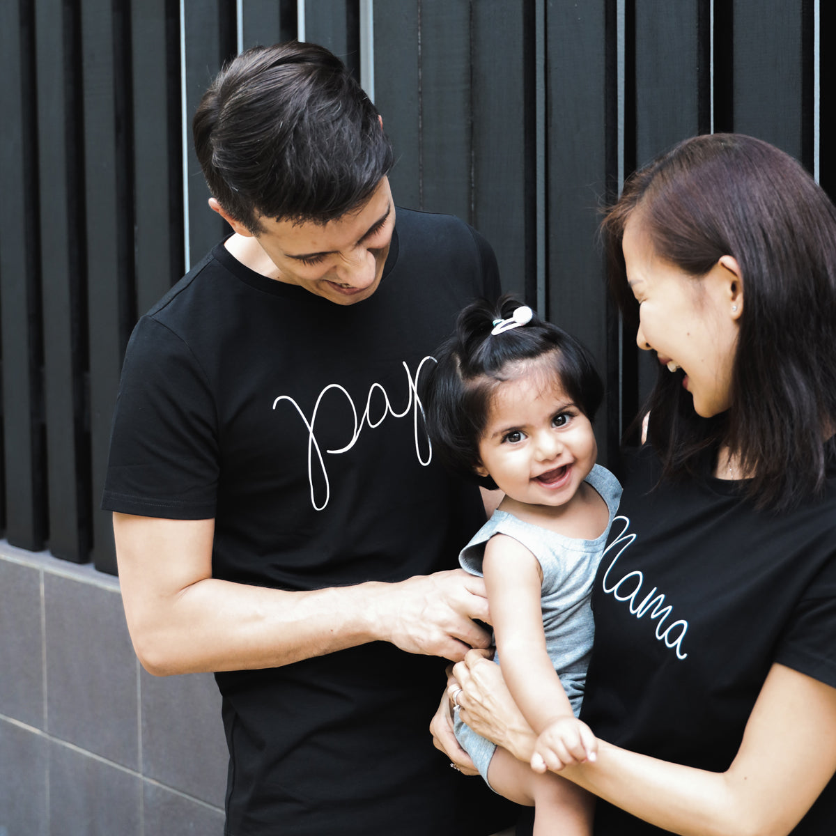 Family Tees - Papa Tee in Black by Le Petit Society — image 9