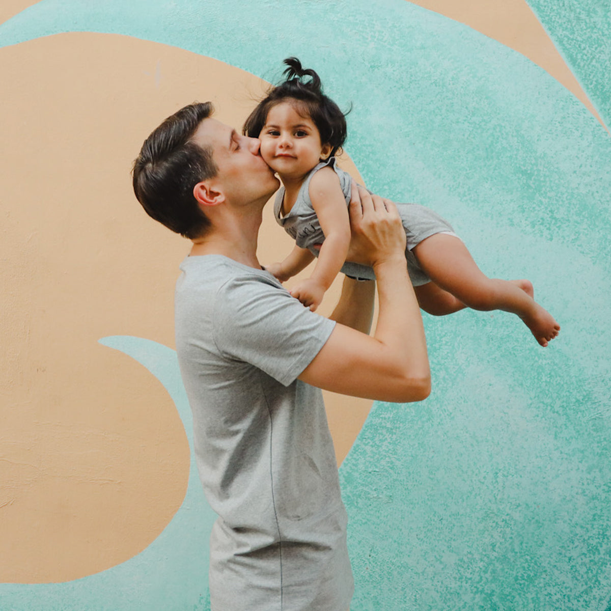 Family Tees - Papa Tee in Dark Grey by Le Petit Society — image 6
