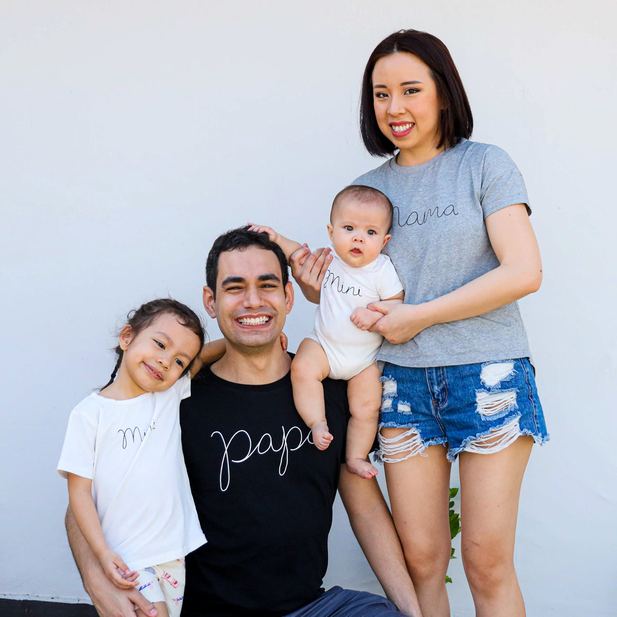 Family Tees - Papa Tee in Black by Le Petit Society — image 7