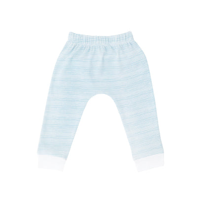 Baby Organic Leggings in Blue Stripes by Le Petit Society — image 8