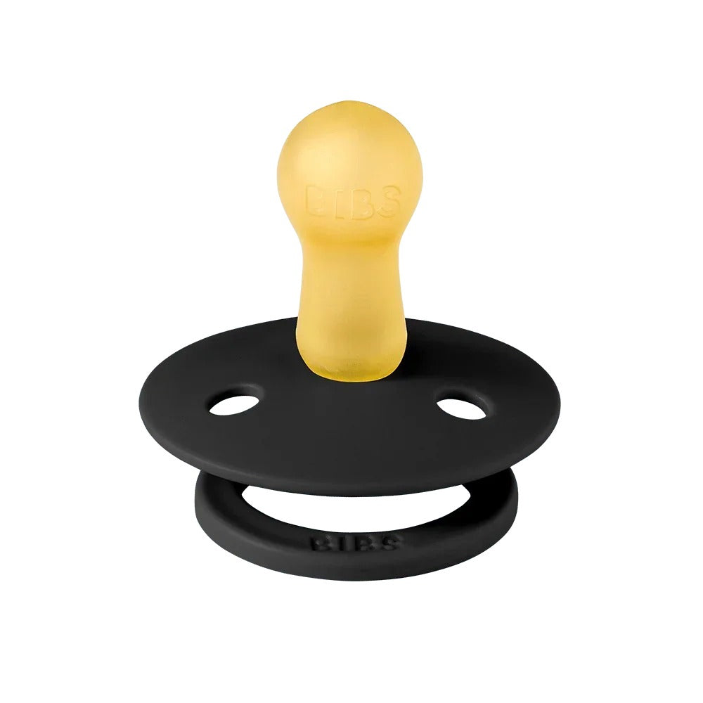 Studio Colour Polka Latex Pacifier Twin Pack (Ivory/Black) by BIBS — image 2