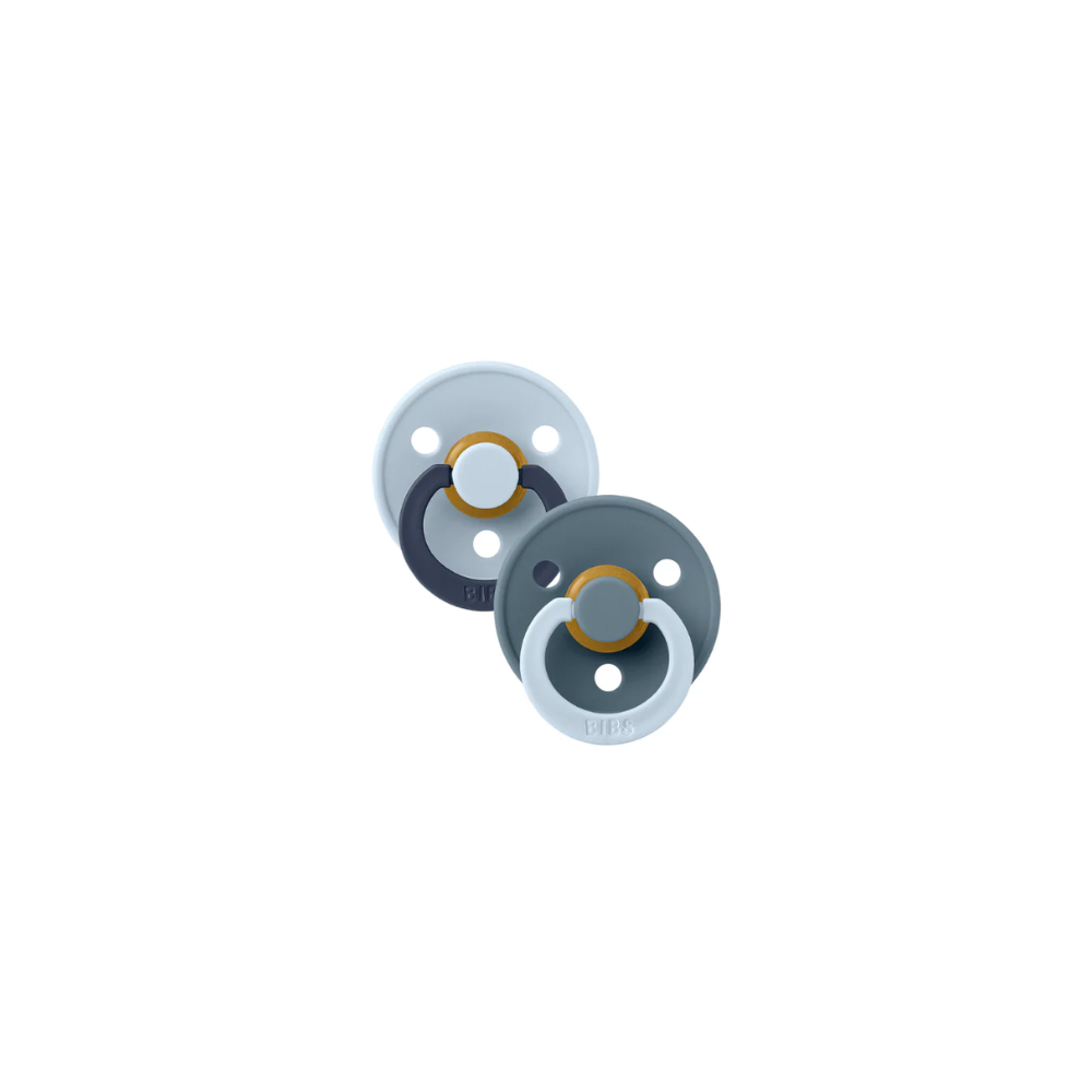 Studio Colour Twin Pack Fusion Pacifier (Baby Blue Petrol Mix) by BIBS
