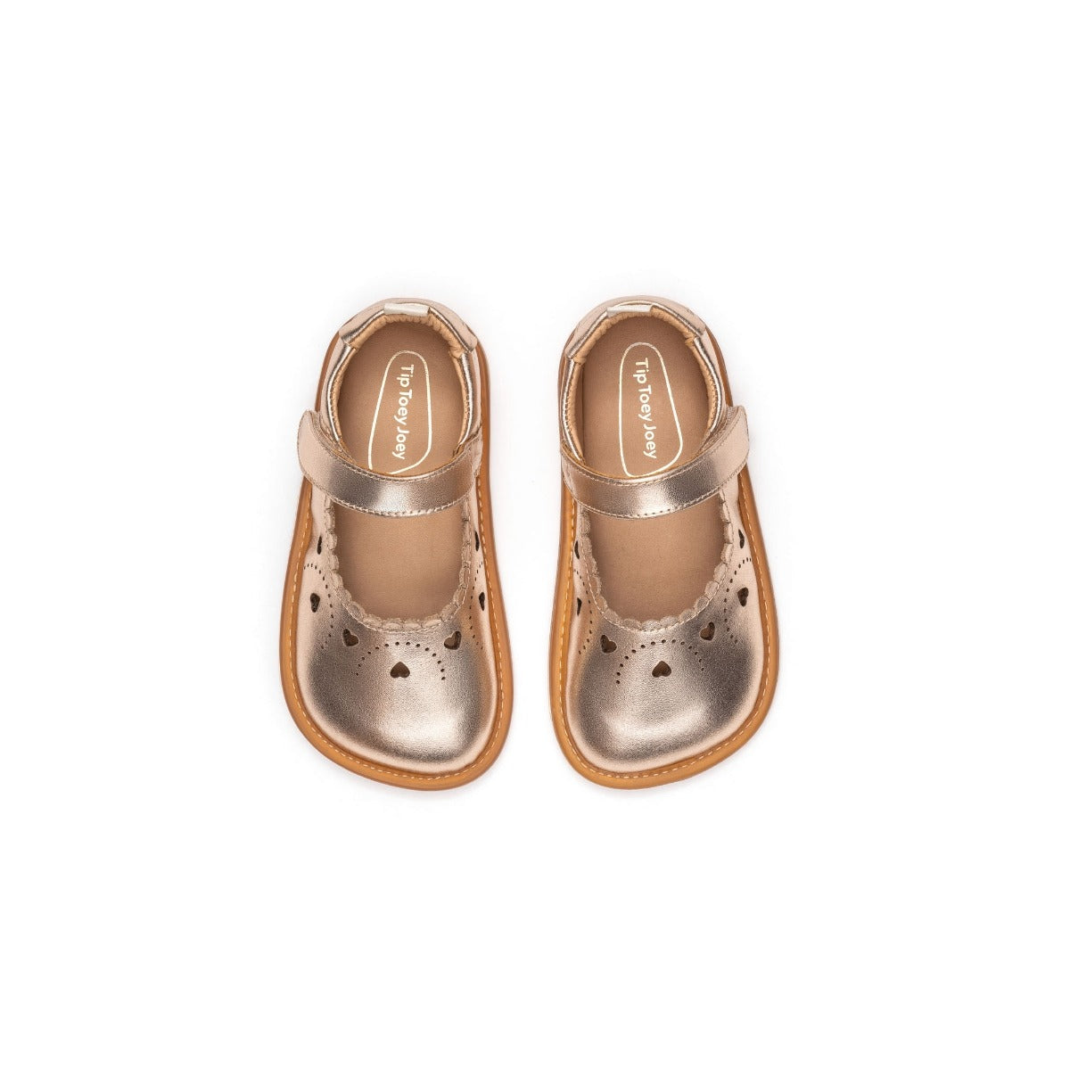 Sweetheart Mary Jane - Metallic Salmon by Tip Toey Joey — image 4
