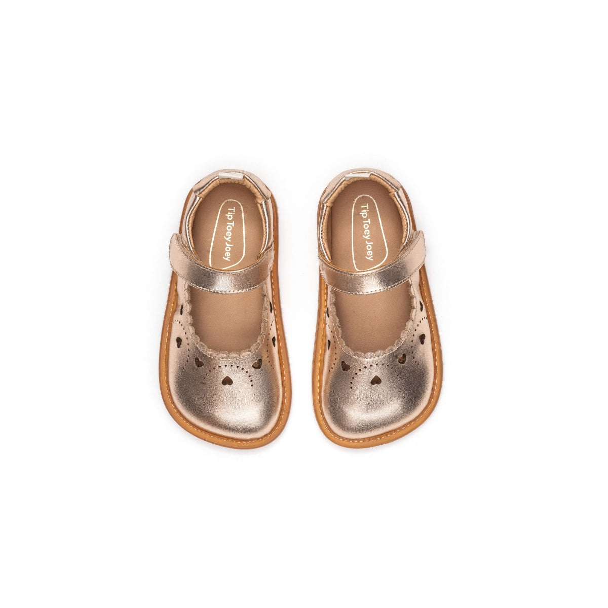 Sweetheart Mary Jane - Metallic Salmon by Tip Toey Joey — image 9