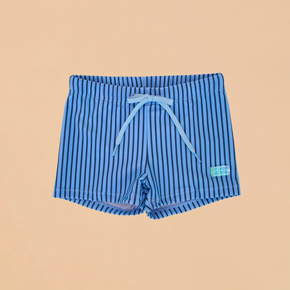Swim Trunks in Blue Stripes by Le Petit Society — image 8