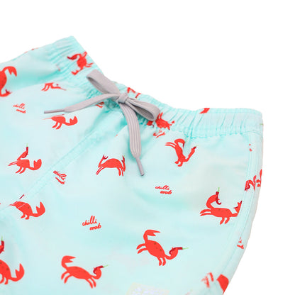Swim Shorts in Crab Print (Kids) by Le Petit Society — image 3
