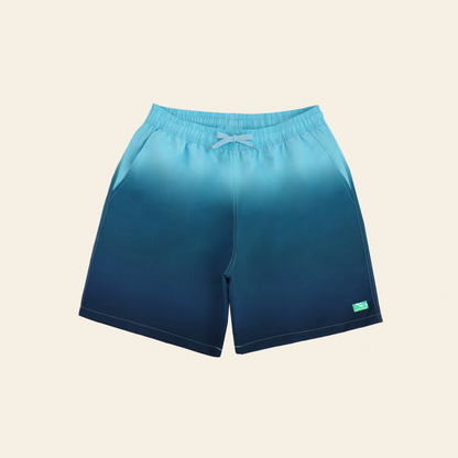 Swim Shorts in Midnight Ocean Gradient (Adult) by Le Petit Society