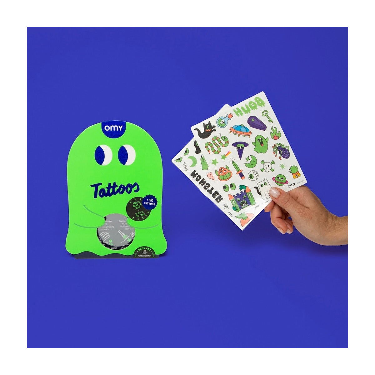 Tattoos - Boo! Glow in the Dark by OMY