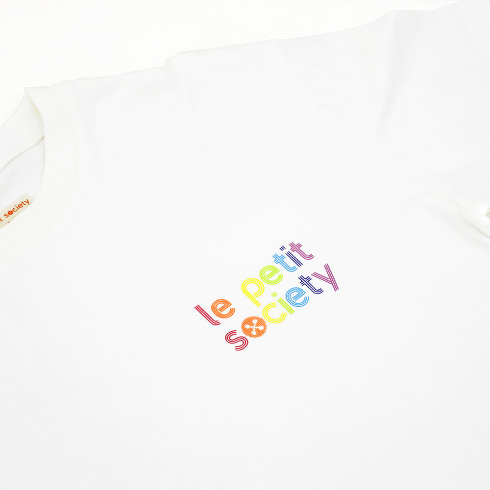 Made For Play - Kids Tee in White with Logo Print by Le Petit Society — image 7