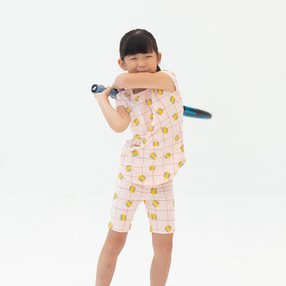 Made For Play - Girls Drop Sleeve Tee in Tennis Print by Le Petit Society — image 3