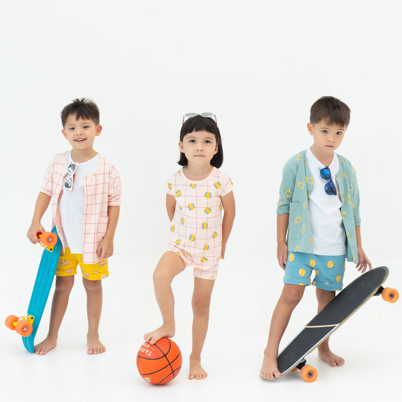 Made For Play - Girls Drop Sleeve Tee in Tennis Print by Le Petit Society — image 5