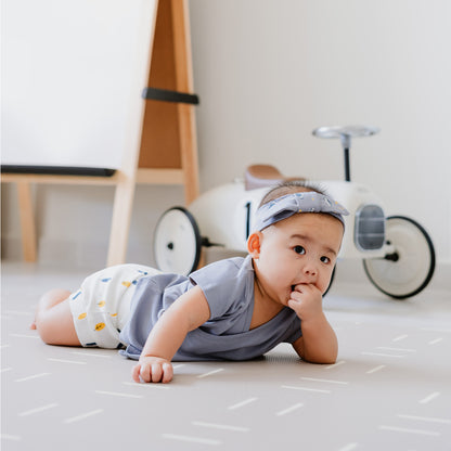 Baby Organic Boxer Shorts in Tree Print by Le Petit Society — image 6