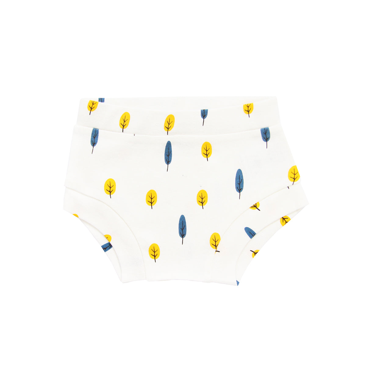 Baby Organic Boxer Shorts in Tree Print by Le Petit Society