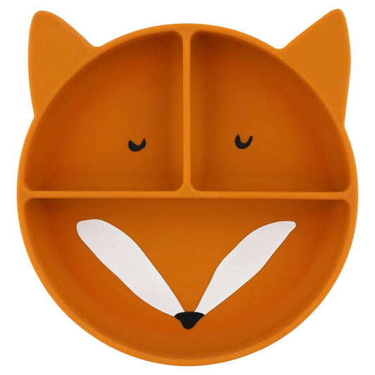 Silicone Divided Suction Plate - Mr Fox by Trixie