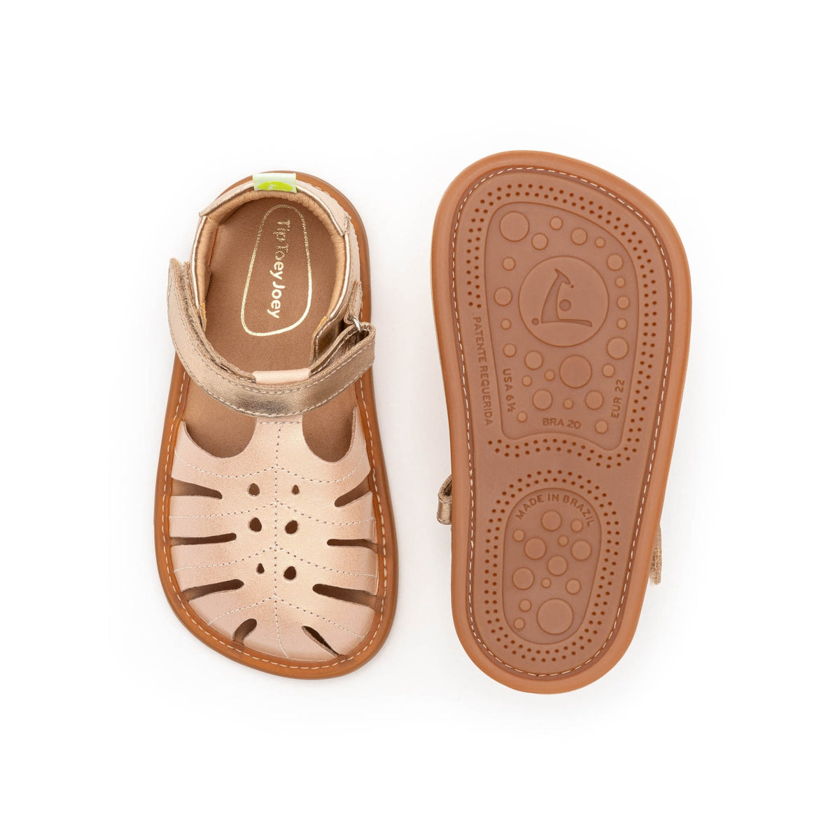 Toddler Sandals Tropically in Candy Dream / Metalic Salmon by Tip Toey Joey — image 2