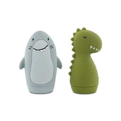 Bath Toy Splashing Animals in Mr Shark & Mr Dino by Trixie