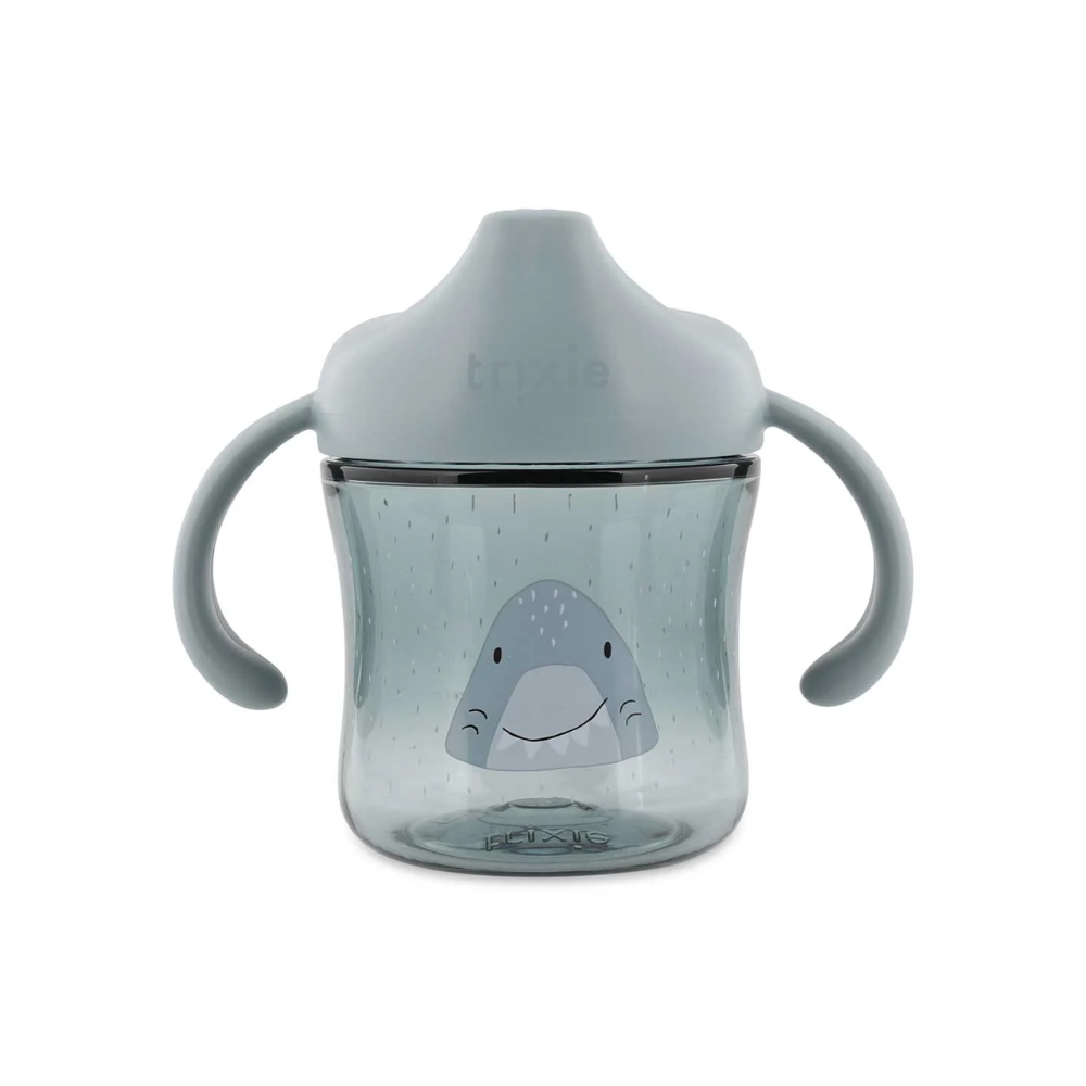 Sippy Cup With Handles in Mr Shark by Trixie