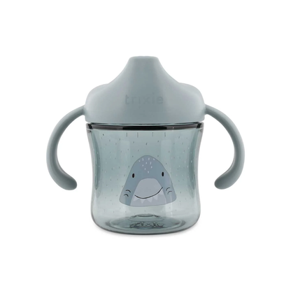 Sippy Cup With Handles in Mr Shark by Trixie