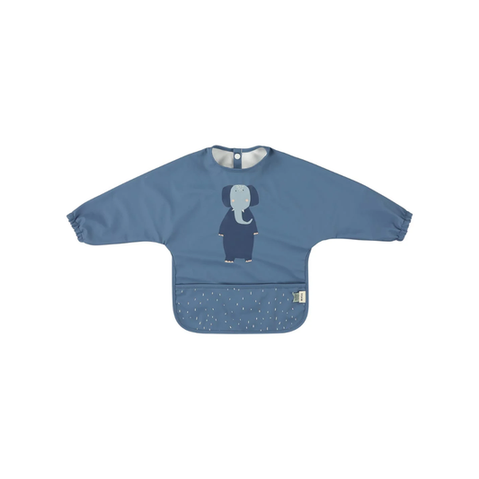 Waterproof Long Sleeve Bib in Mrs Elephant by Trixie