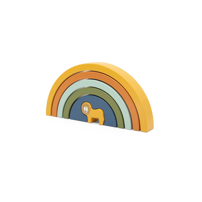 Wooden Rainbow Stacking in Mr Lion by Trixie