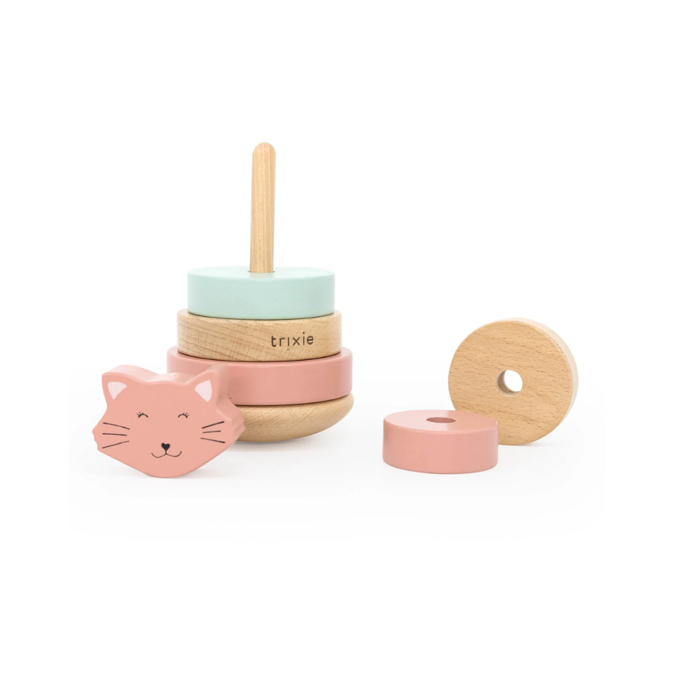 Wooden Stacking Toy in Mrs Cat by Trixie — image 2