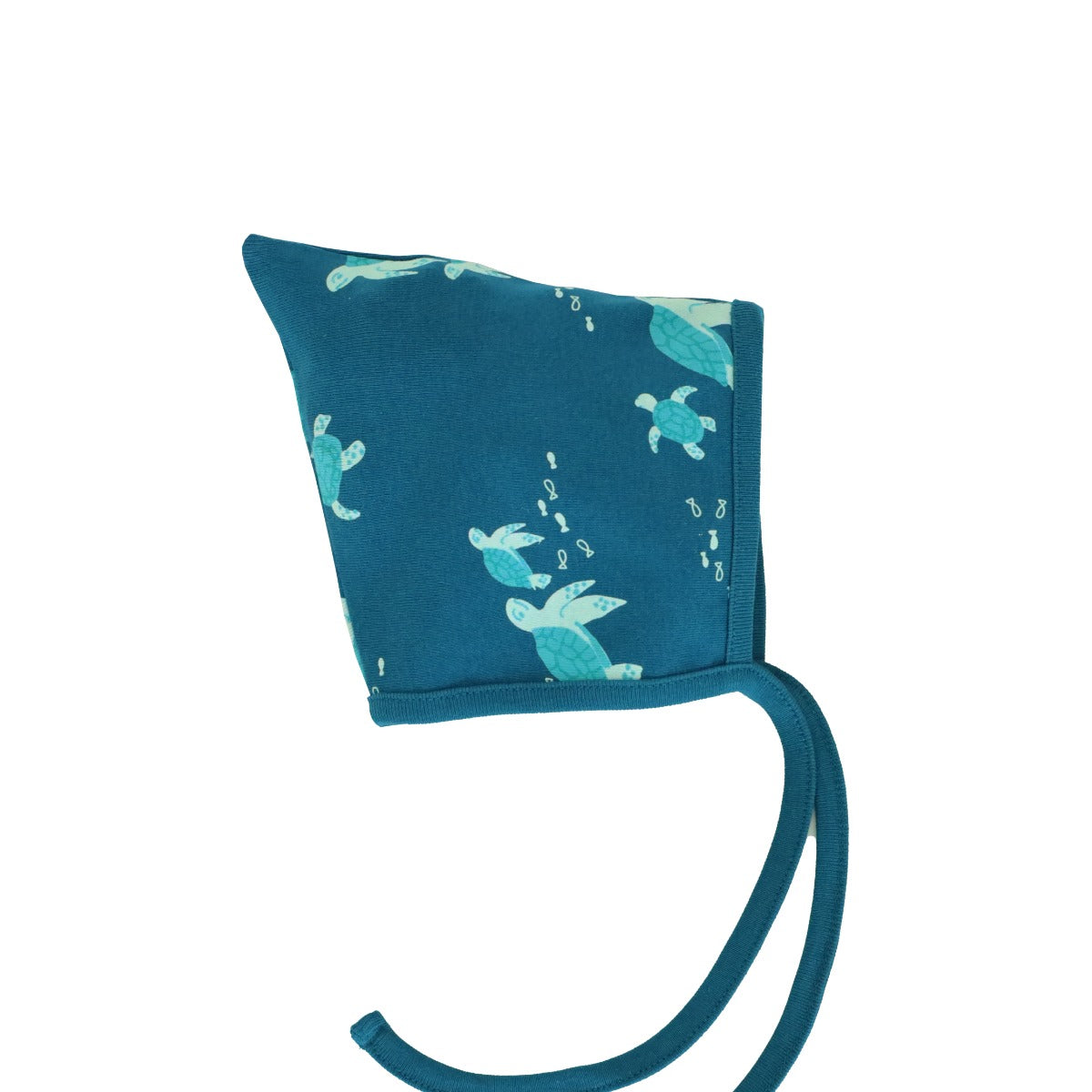 Organic Baby Bonnet Hat in Turtle Print by Le Petit Society — image 5