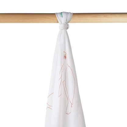 Baby Organic Swaddle in Turtles by Le Petit Society — image 7
