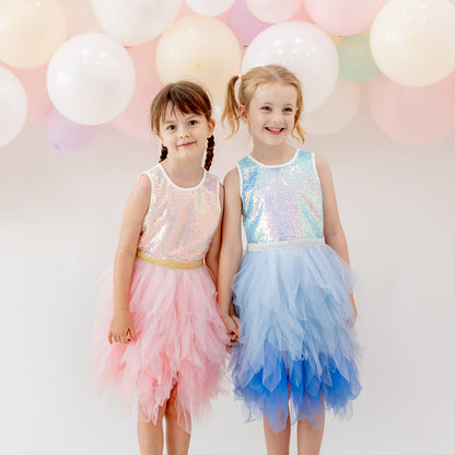 Flower Girl Series - Sequin Tutu Dress in Pink by Le Petit Society — image 4