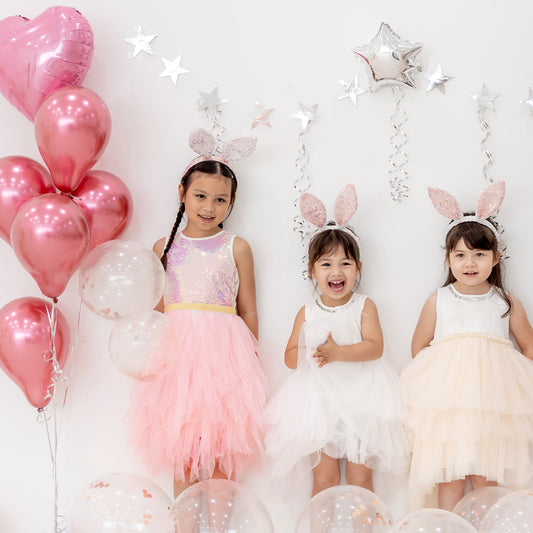 Flower Girl Series - Sequin Tutu Dress in Pink by Le Petit Society