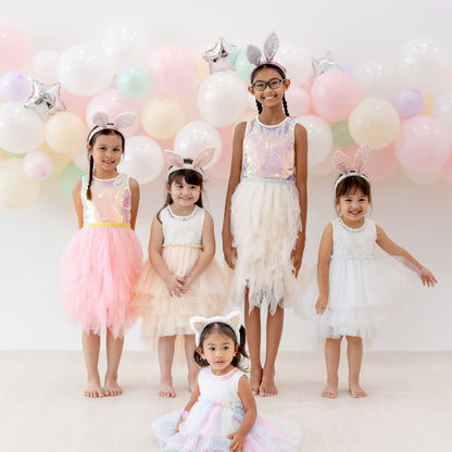 Flower Girl Series - Sequin Tutu Dress in Pink by Le Petit Society — image 6