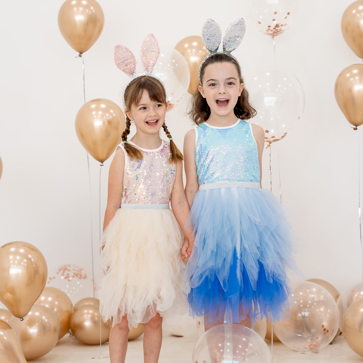 Flower Girl Series - Sequin Tutu Dress in Ivory by Le Petit Society — image 9
