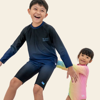 Rash Swim Top in Navy Gradient by Le Petit Society — image 9