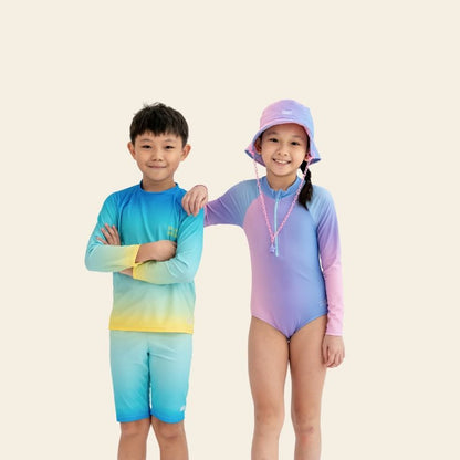 Rash Swimsuit in Lilac Gradient by Le Petit Society — image 3