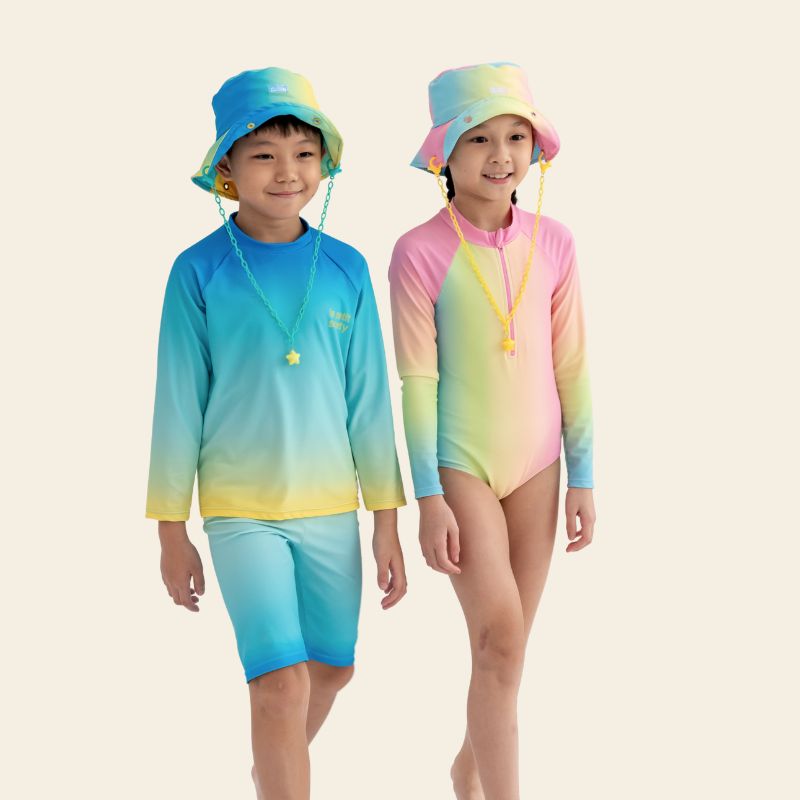 Rash Swimsuit in Rainbow Gradient by Le Petit Society — image 4