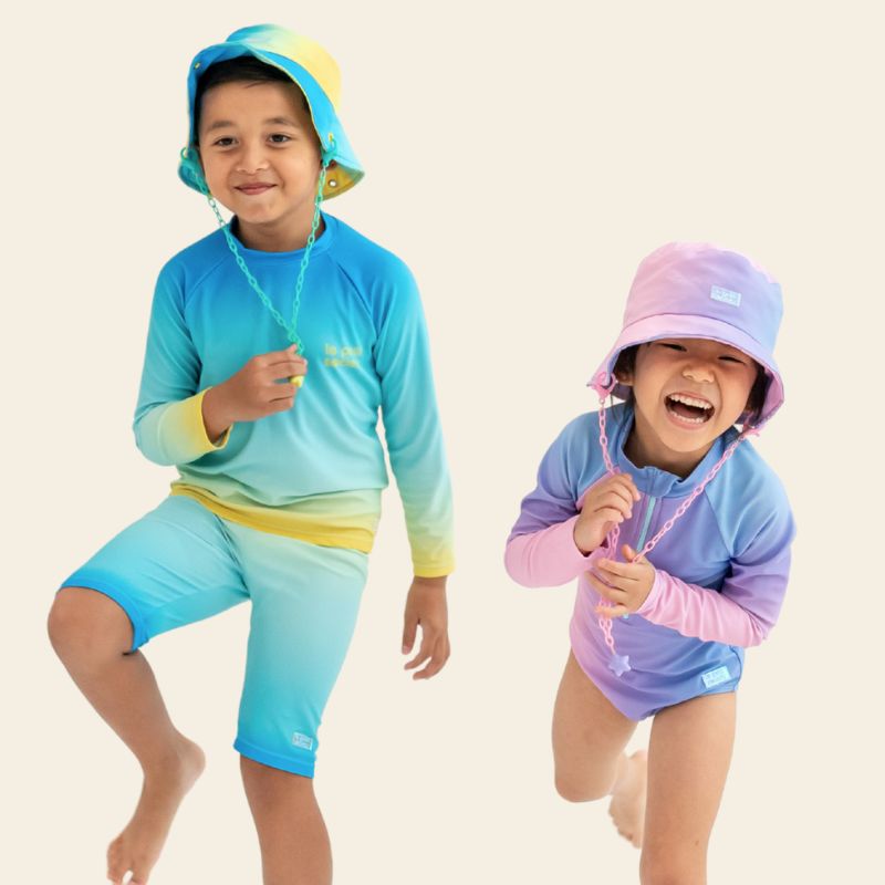Swim Jammer in Blue Gradient by Le Petit Society — image 4