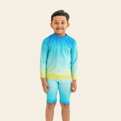 Swim Jammer in Blue Gradient by Le Petit Society — image 9