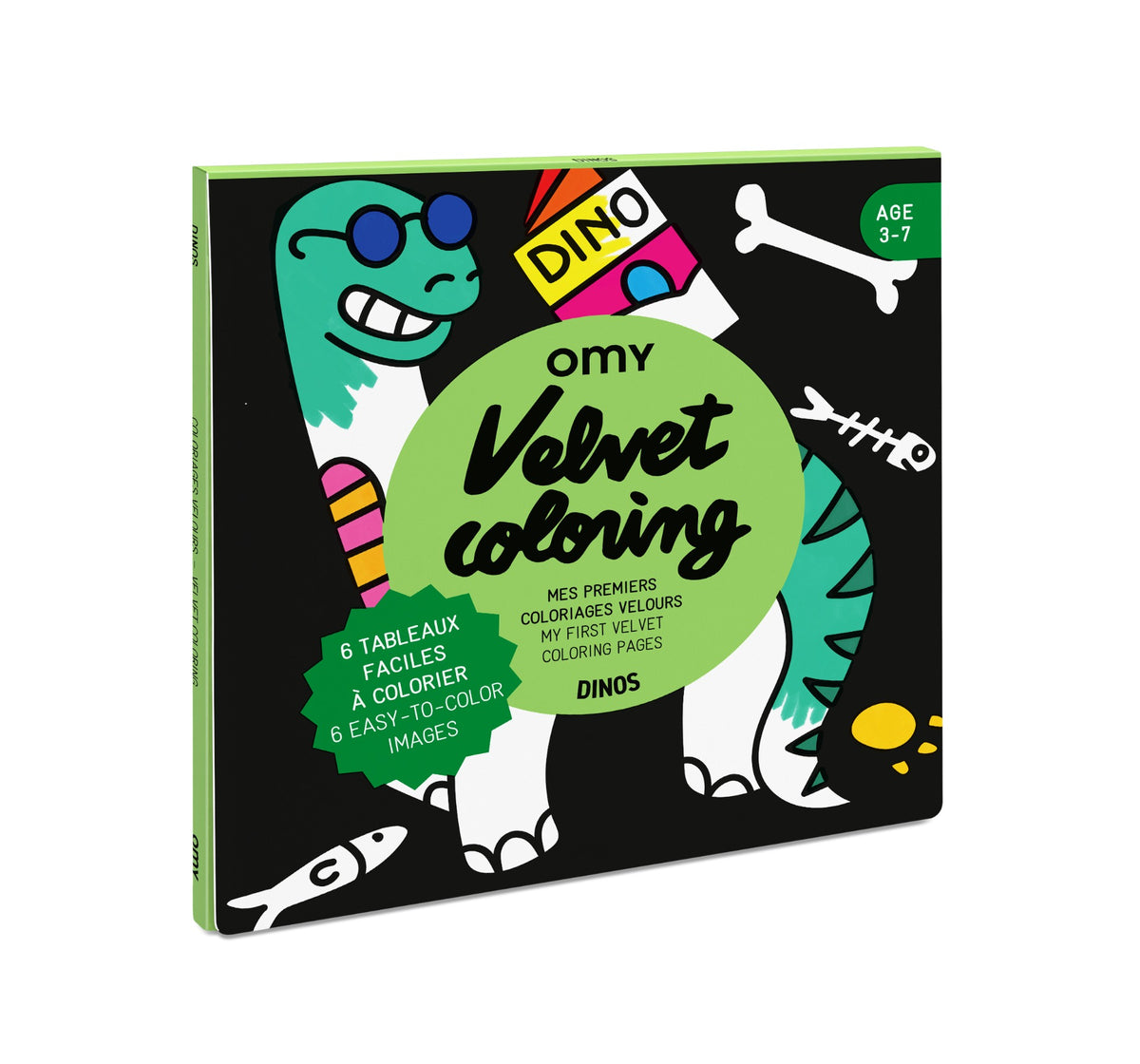Velvet Colouring - Dino by OMY