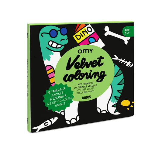 Velvet Colouring - Dino by OMY