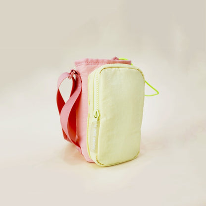 Water Bottle Sling Bag- Peach/Yellow by Le Petit Society — image 7
