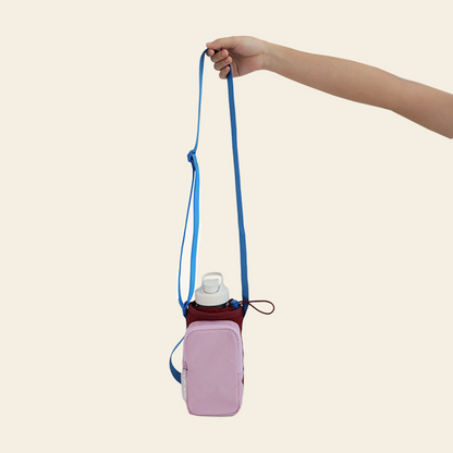 Water Bottle Sling Bag in Berry/Lilac by Le Petit Society — image 2