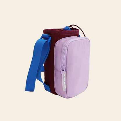 Water Bottle Sling Bag in Berry/Lilac by Le Petit Society — image 3