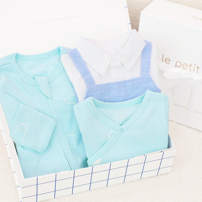 Welcome to the World Baby Boy Set in Daydreamer Baby by Le Petit Society — image 10