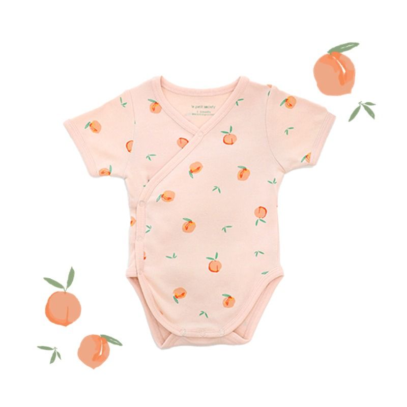 Welcome to the World Baby Girl Set in Sweet Peach by Le Petit Society — image 4