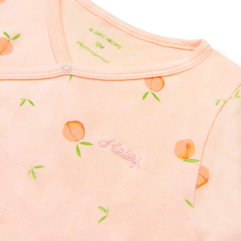 Welcome to the World Baby Girl Set in Sweet Peach by Le Petit Society — image 5