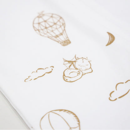 Baby Organic Kimono Romper in Dreamy Dragon - White by Le Petit Society — image 3