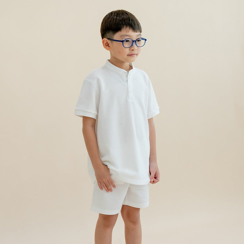 Kids Shorts in White by Le Petit Society — image 5