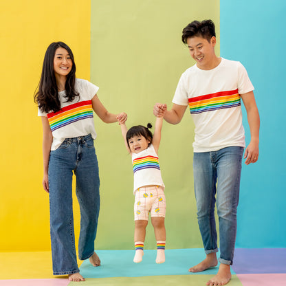 Rainbow Series - Kids Tank in White by Le Petit Society — image 5