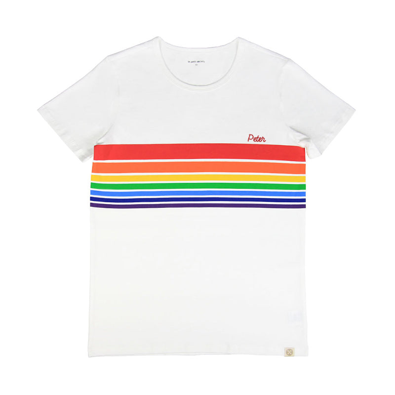 Rainbow Series - Adult Tee in White (Unisex) by Le Petit Society — image 3