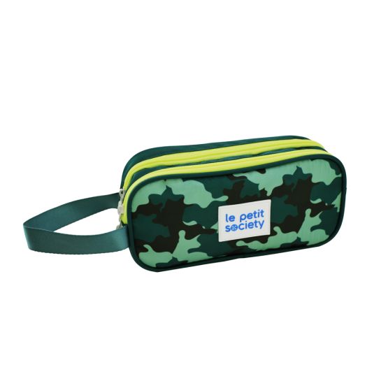  Double Zip Pencil Case - Camo