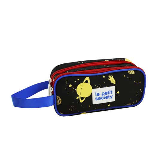  Double Zip Pencil Case - Planets